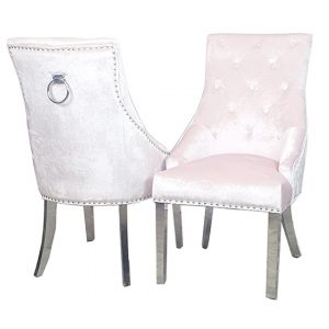 dessel-plain-knocker-pink-velvet-dining-chairs-pair