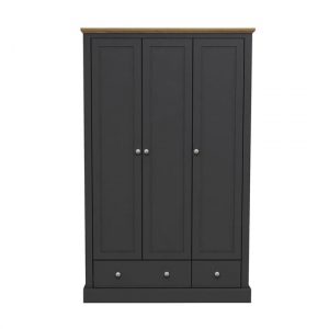 devon-wooden-wardrobe-charcoal-3-doors-2-drawers