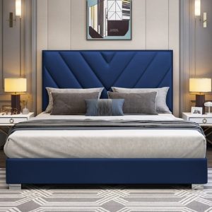 dewitt-plush-velvet-double-bed-blue