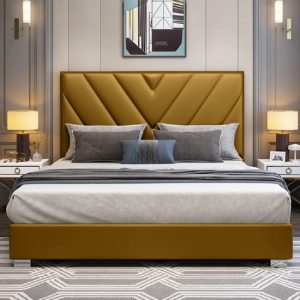 dewitt-plush-velvet-double-bed-mustard