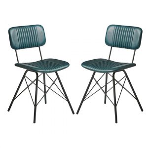 donna-vintage-teal-genuine-leather-dining-chairs-pair