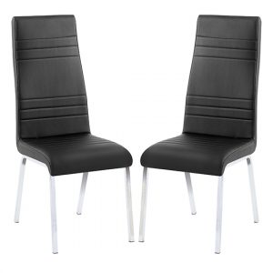 dora-black-leather-dining-chairs-chrome-legs-pair