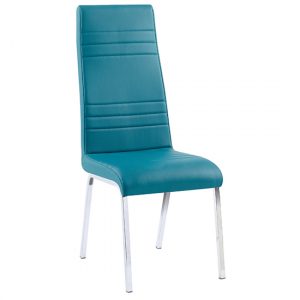 dora-faux-leather-dining-chair-teal-chrome-legs