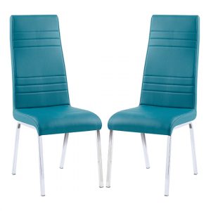 dora-teal-leather-dining-chairs-chrome-legs-pair