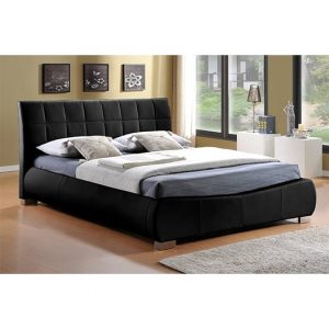 dorado-faux-leather-double-bed-black