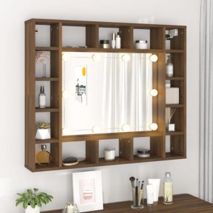 dublin-wooden-dressing-mirrored-cabinet-brown-oak-led