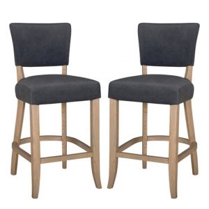 dukes-dark-grey-velvet-bar-chairs-wooden-frame-pair