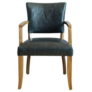 dukes-leather-armchair-wooden-frame-ink-blue