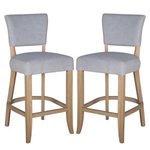 dukes-light-grey-velvet-bar-chairs-wooden-frame-pair