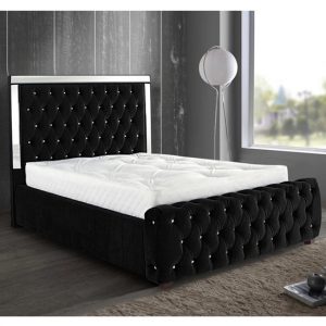 eastcote-plush-velvet-mirrored-double-bed-black
