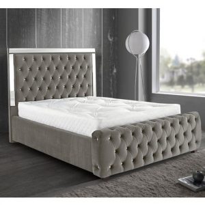 eastcote-plush-velvet-mirrored-double-bed-silver