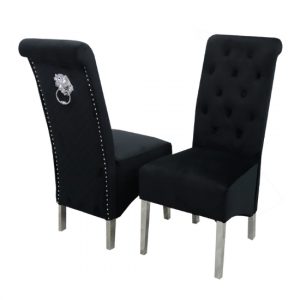 elmira-lion-knocker-black-velvet-dining-chairs-pair