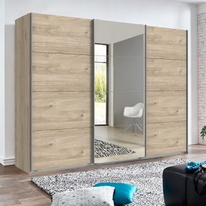 ernie-sliding-door-mirrored-wide-wooden-wardrobe-hickory-oak