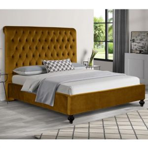 fallston-plush-velvet-double-bed-mustard
