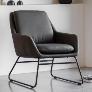 fanton-leather-bedroom-chair-metal-frame-charcoal
