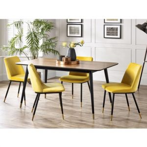 farica-rectangular-dining-table-4-daiva-mustard-chairs