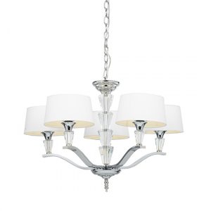 fiennes-5-lights-white-fabric-ceiling-pendant-light-chrome