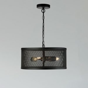 fishnet-3-lights-drum-ceiling-pendant-light-matt-black
