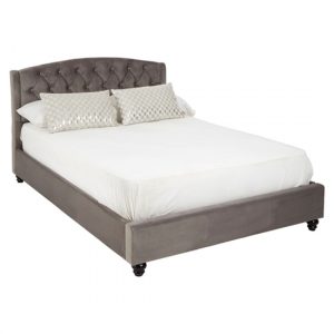 flegetonte-velvet-double-bed-brushed-steel