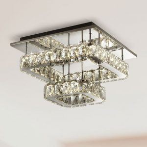 flush-led-2-tier-ceiling-light-chrome-crystal-glass