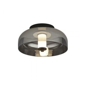 frisbee-led-ceiling-light-matt-black-smoked-glass