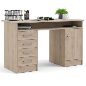 frosk-computer-desk-1-door-4-drawers-oak