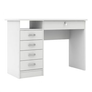 frosk-wooden-5-drawers-computer-desk-white