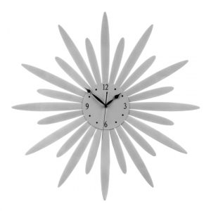 gatosta-sunburst-design-wall-clock-silver