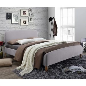 geneva-fabric-double-bed-light-grey-with-oak-wooden-legs