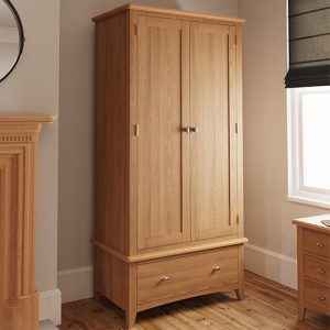 gilford-2-doors-1-drawer-wardrobe-light-oak