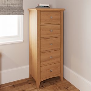 gilford-narrow-chest-of-5-drawers-light-oak