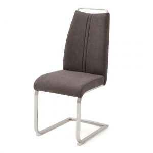 giulia-fabric-cantilever-dining-chair-brown