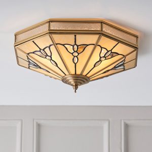 gladstone-4-lights-glass-flush-ceiling-light-antique-brass