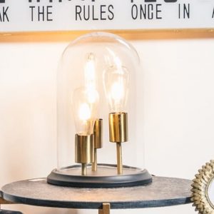 glair-vintage-mirrored-triple-glow-table-lamp-black-brass