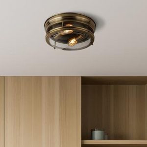 glasgow-2-lights-glass-flush-ceiling-light-antique-brass