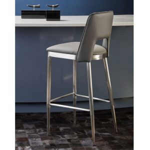 glidden-grey-leather-bar-chair-brass-legs-pair