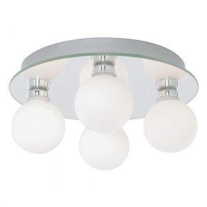 global-led-4-lights-opal-glass-bathroom-flush-light-chrome