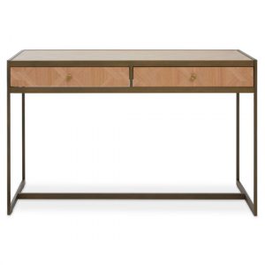 granule-wooden-laptop-desk-brass-metal-frame-oak