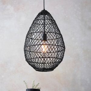 groton-rattan-ceiling-pendant-light-stained-black