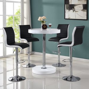 havana-bar-table-white-with-4-black-white-ritz-bar-stools