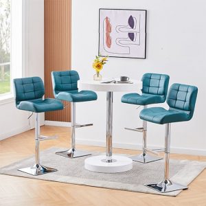 havana-white-high-gloss-bar-table-4-candid-teal-stools