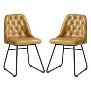 hayton-vintage-gold-genuine-leather-dining-chairs-pair