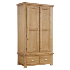 heaton-wooden-wardrobe-oak-2-doors-2-drawers