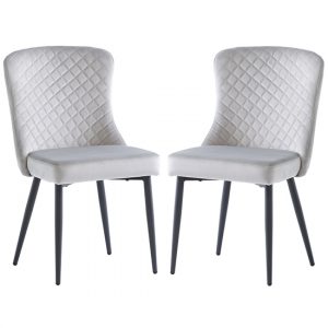 helmi-silver-velvet-dining-chairs-black-legs-pair
