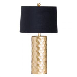 henie-comb-ceramic-table-lamp-gold-black-shade
