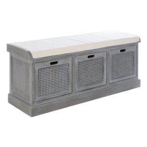 heritox-wooden-3-drawers-hallway-storage-bench-slate-grey