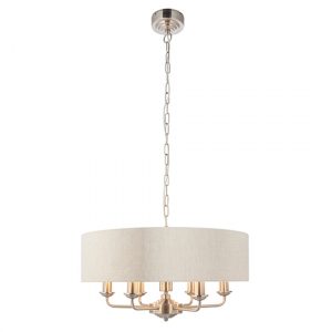 highclere-6-light-natural-shade-pendant-light-chrome