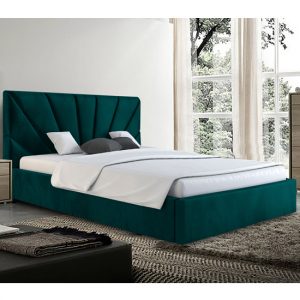 hixson-plush-velvet-double-bed-green
