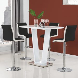 ilko-high-gloss-bar-table-white-4-ritz-black-white-stool