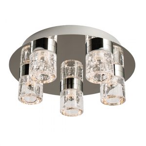 imperial-5-lights-clear-glass-flush-ceiling-light-chrome